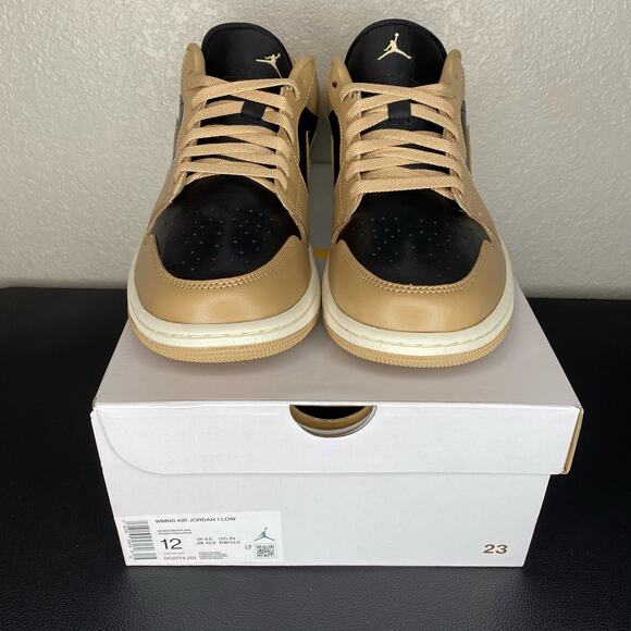 Nike Air Jordan 1 Low Desert Black-Sail DC0774-201 Women’s Size 12 - Picture 3 of 8